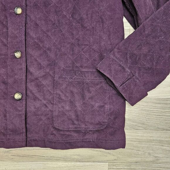 SERENGETI Womens Purple Corduroy Button Jacket Large - Picture 3 of 9